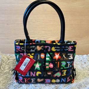 Dooney & Bourke Tote, New with Tags, Tote Made in USA, Black/Multi SP538 EX